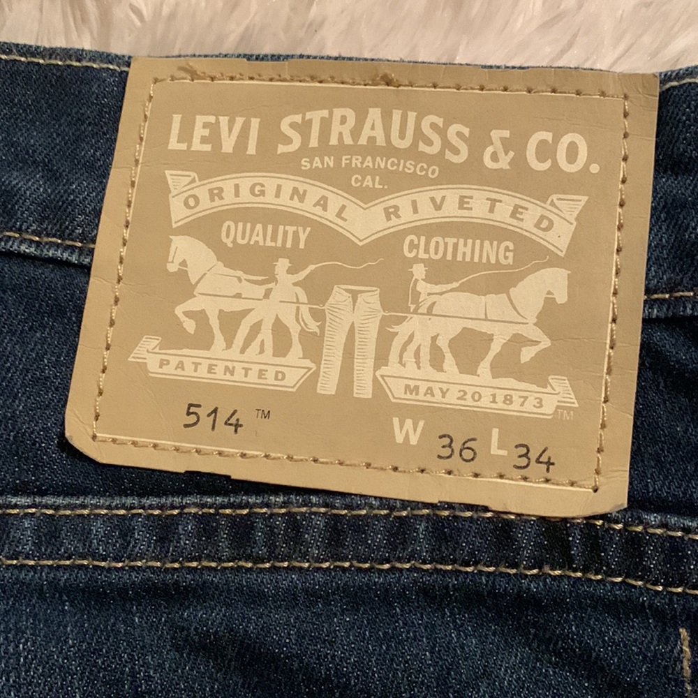 💙MEN’S 514 LEVI’S STRAIGHT FIT BLUE JEANS 👖💙 - Picture 8 of 17